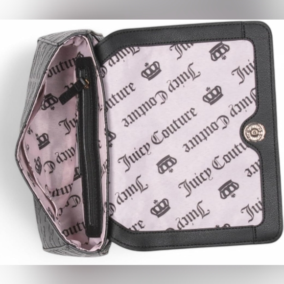 Juicy Couture Black Crossbody Bag with Gold Chain - Picture 3 of 4